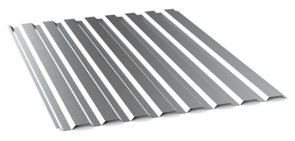 Профнастил оцинкованный 0.5x1100x2000