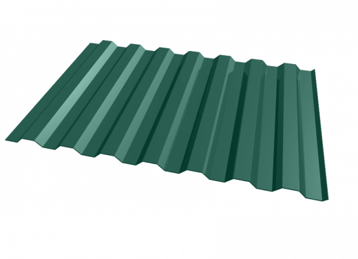 Профнастил окрашенный 0.4x1000x2000 RAL 6005